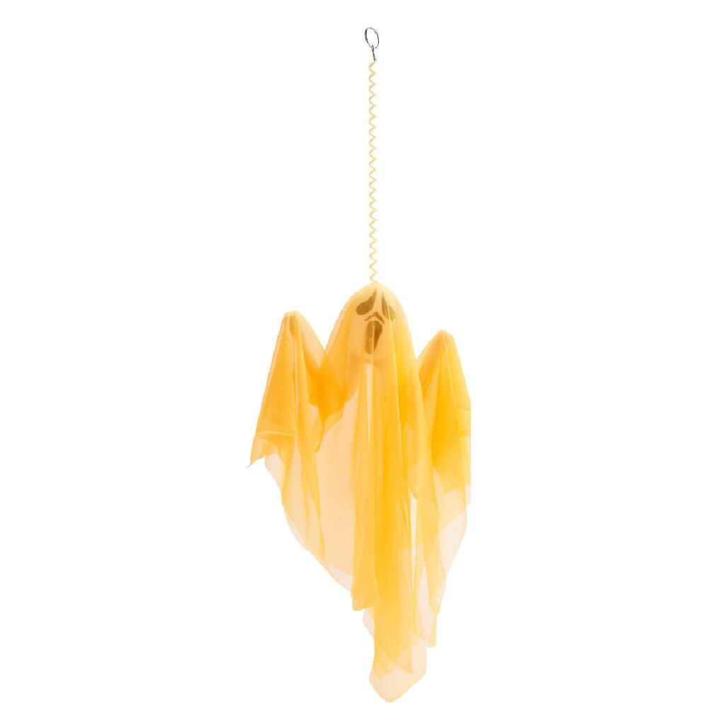 Fantôme fluo à suspendre décoration Halloween H40 cm