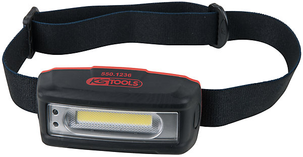 KS Tools - 550.1236 - Lampe frontale LEDs avec système main libre - 220 lumens