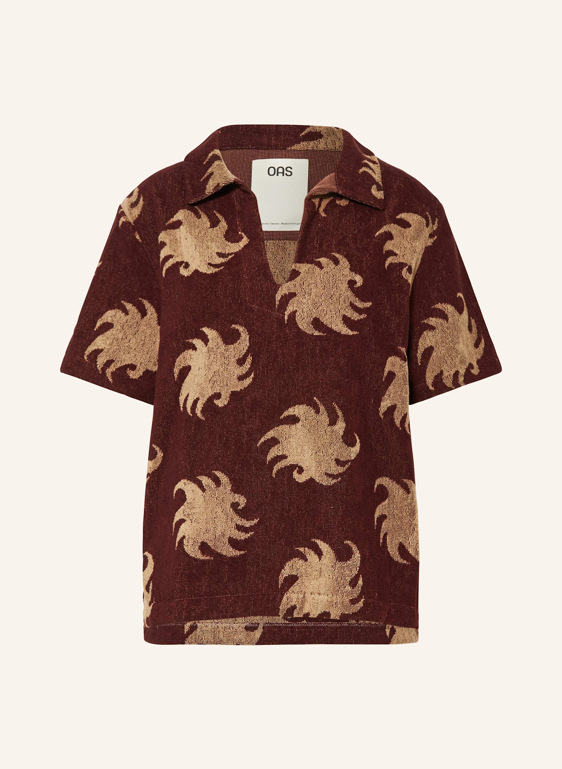 OAS Frottee-Poloshirt MOCHA EMBER JAFFA