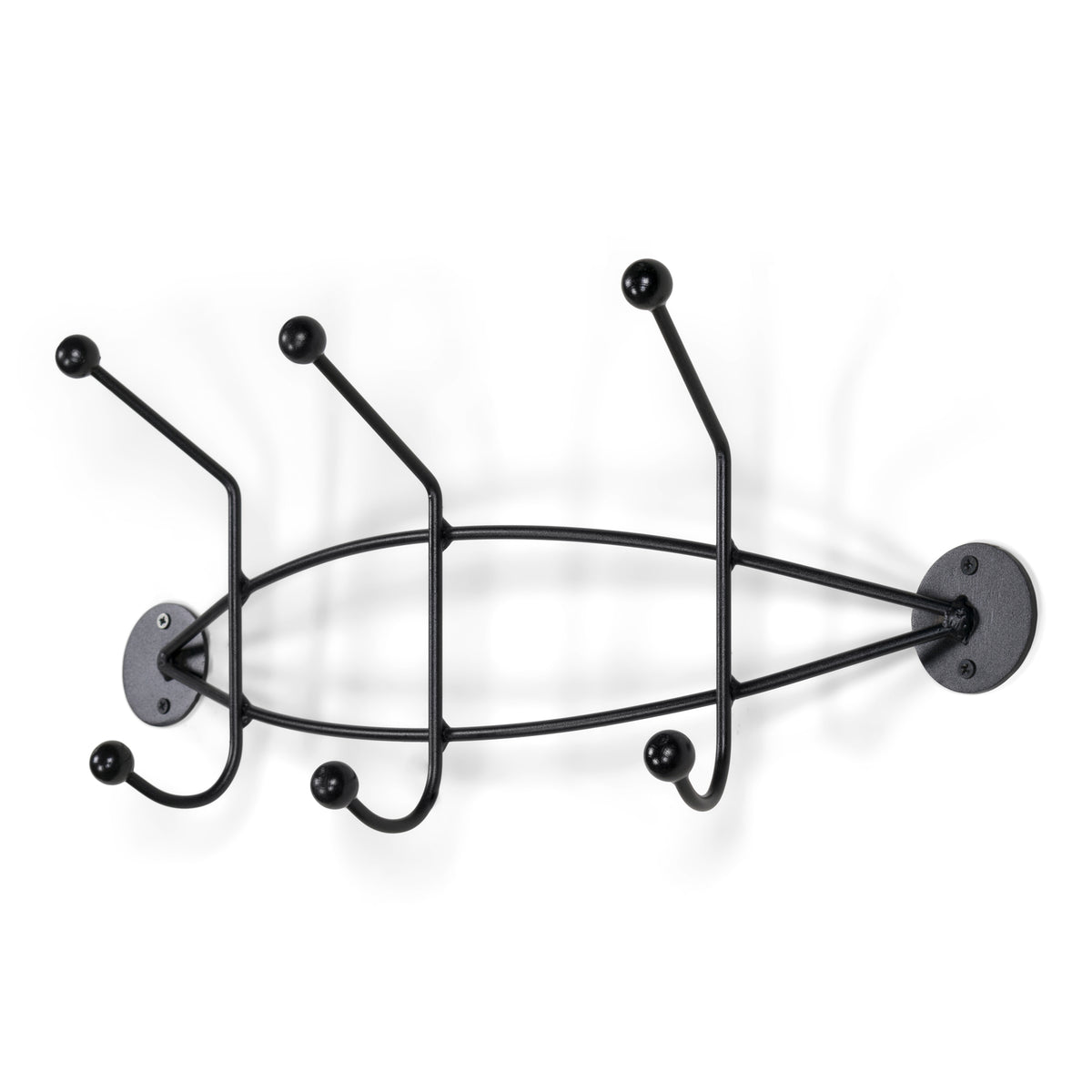 Spinder Design Wandkapstok Barato 2 - Zwart