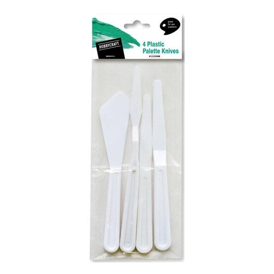 Plastic Palette Knives 4 Pack