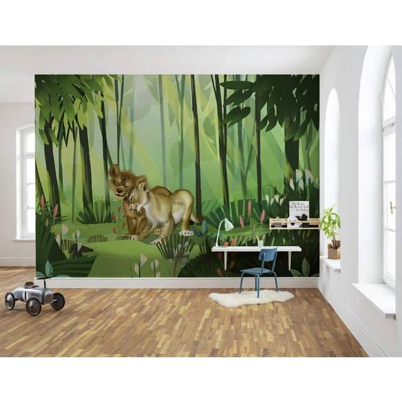 Vliestapete »Lion King Love«, bunt, glatt