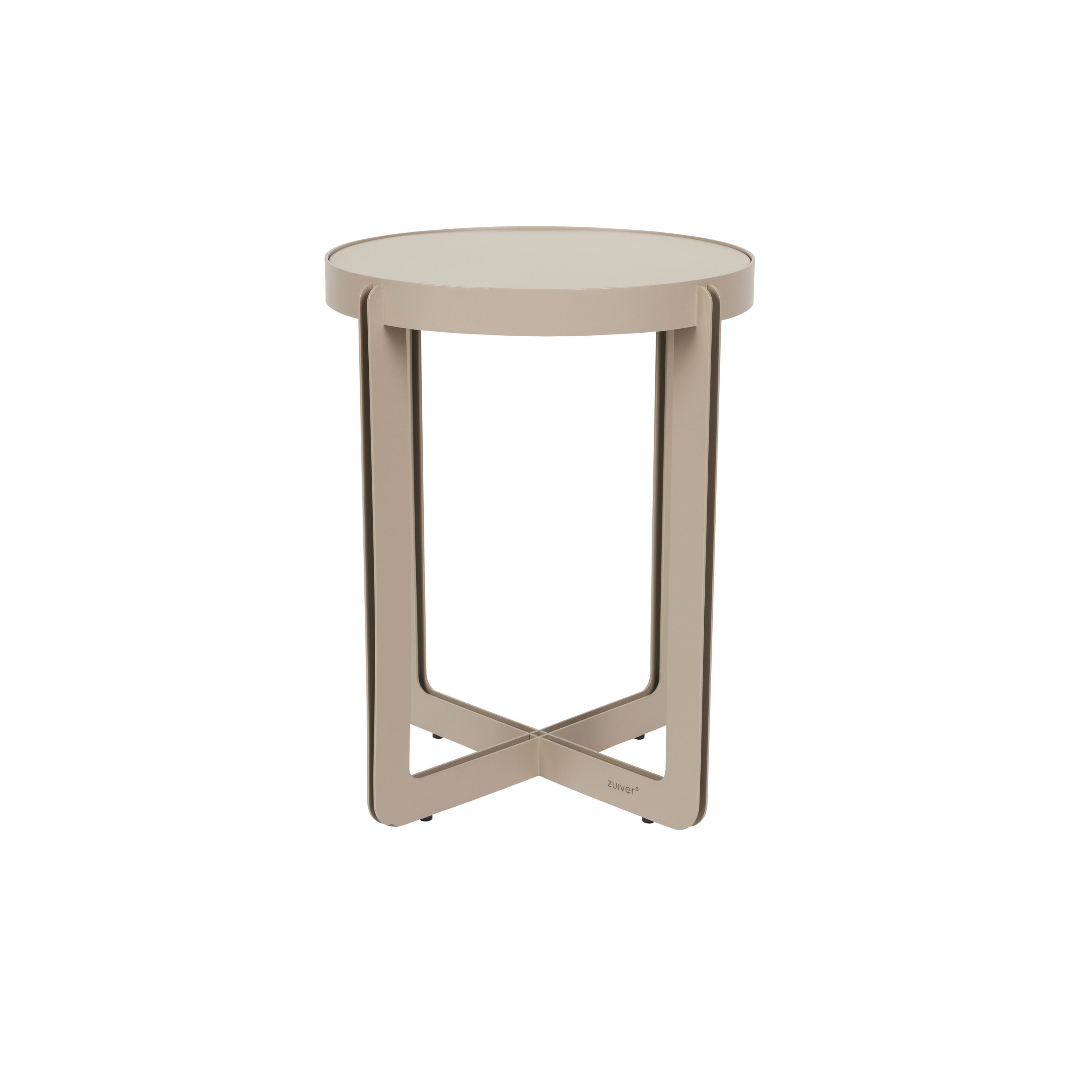 Zuiver Centre Bijzettafel Rond 42,5 cm Beige