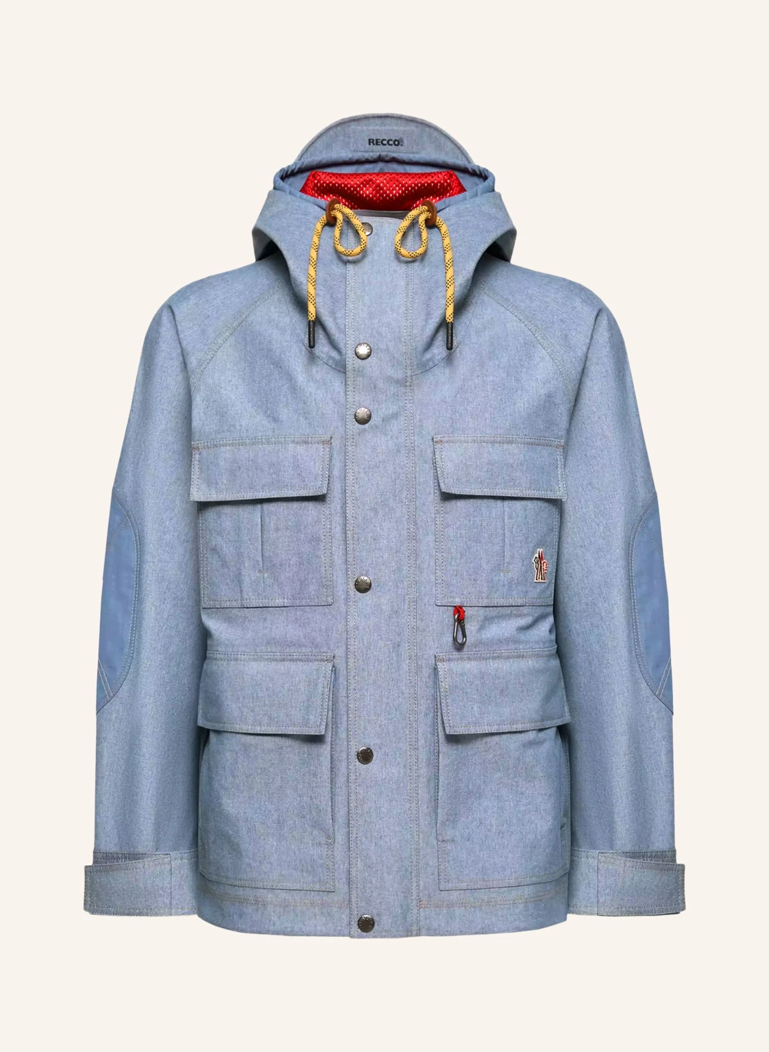 MONCLER GRENOBLE Fieldjacke AJACCIO in Jeansoptik