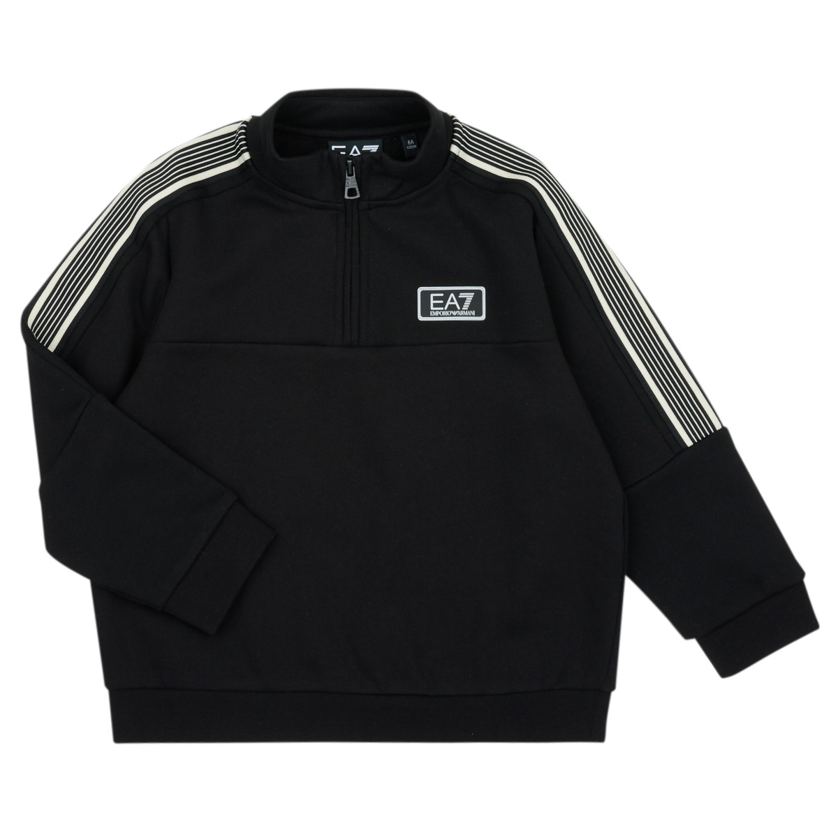 Emporio Armani EA7 - 7 LINES SWEATSHIRT - Black / White