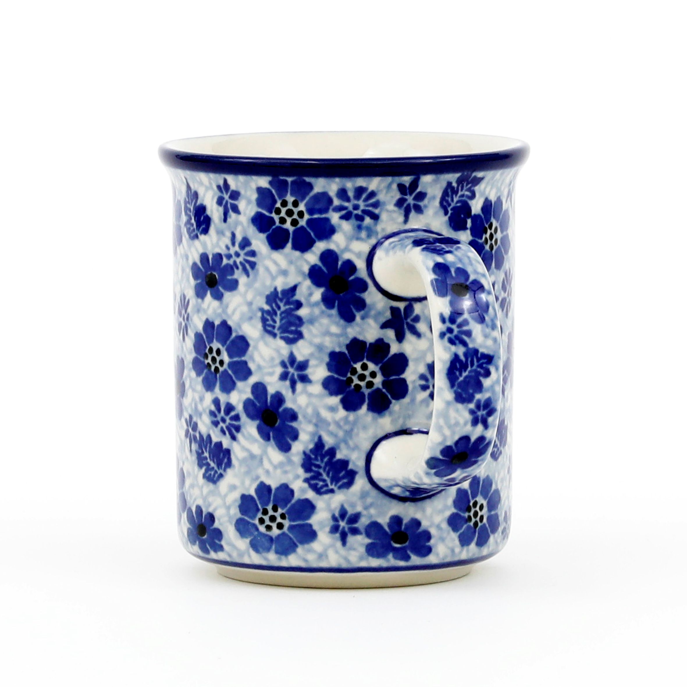 Kubek ceramiczny 236 0,3l 1443X Ważka w kwiatach Bolesławiec