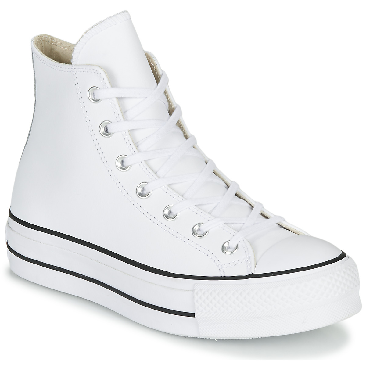 Converse - CHUCK TAYLOR ALL STAR LIFT CLEAN LEATHER HI - White