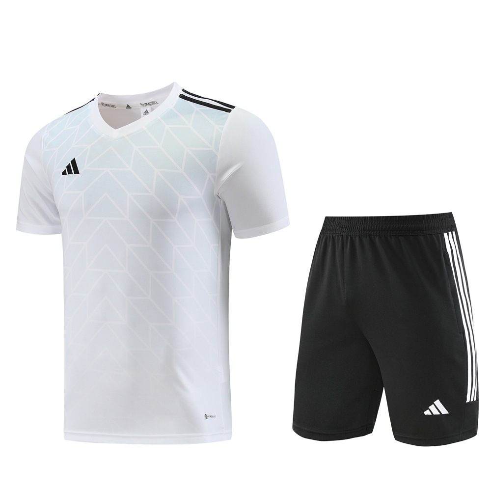 Adidas Short Sleeve Training Jersey Set - AD05- White/Green