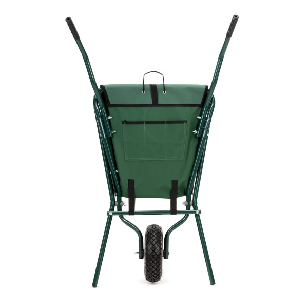 Taczka ogrodowa składana 50 L stalowa 116 x 64 x 65 cm lekki wózek