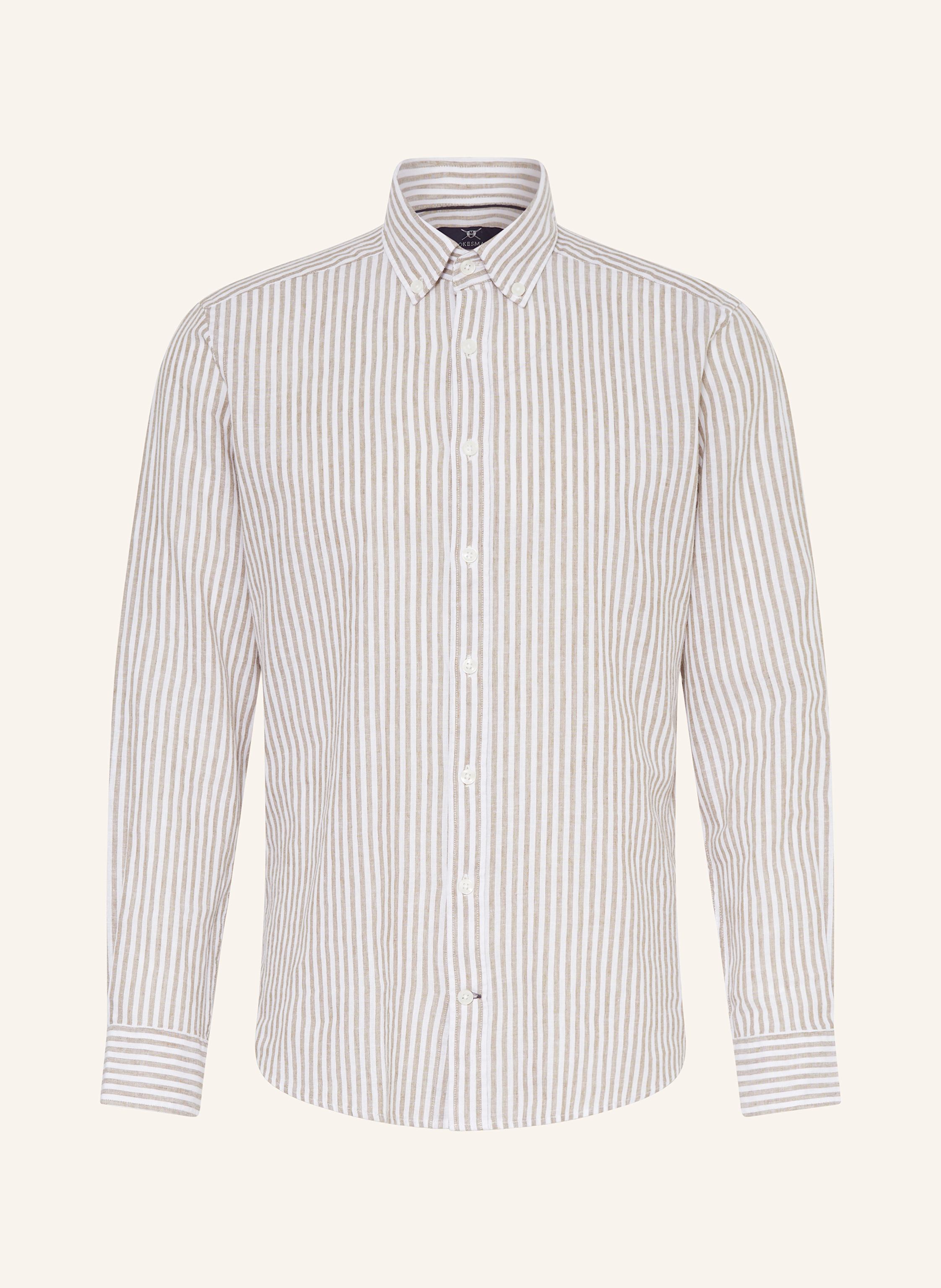 STROKESMAN'S Hemd Regular Fit mit Leinen
