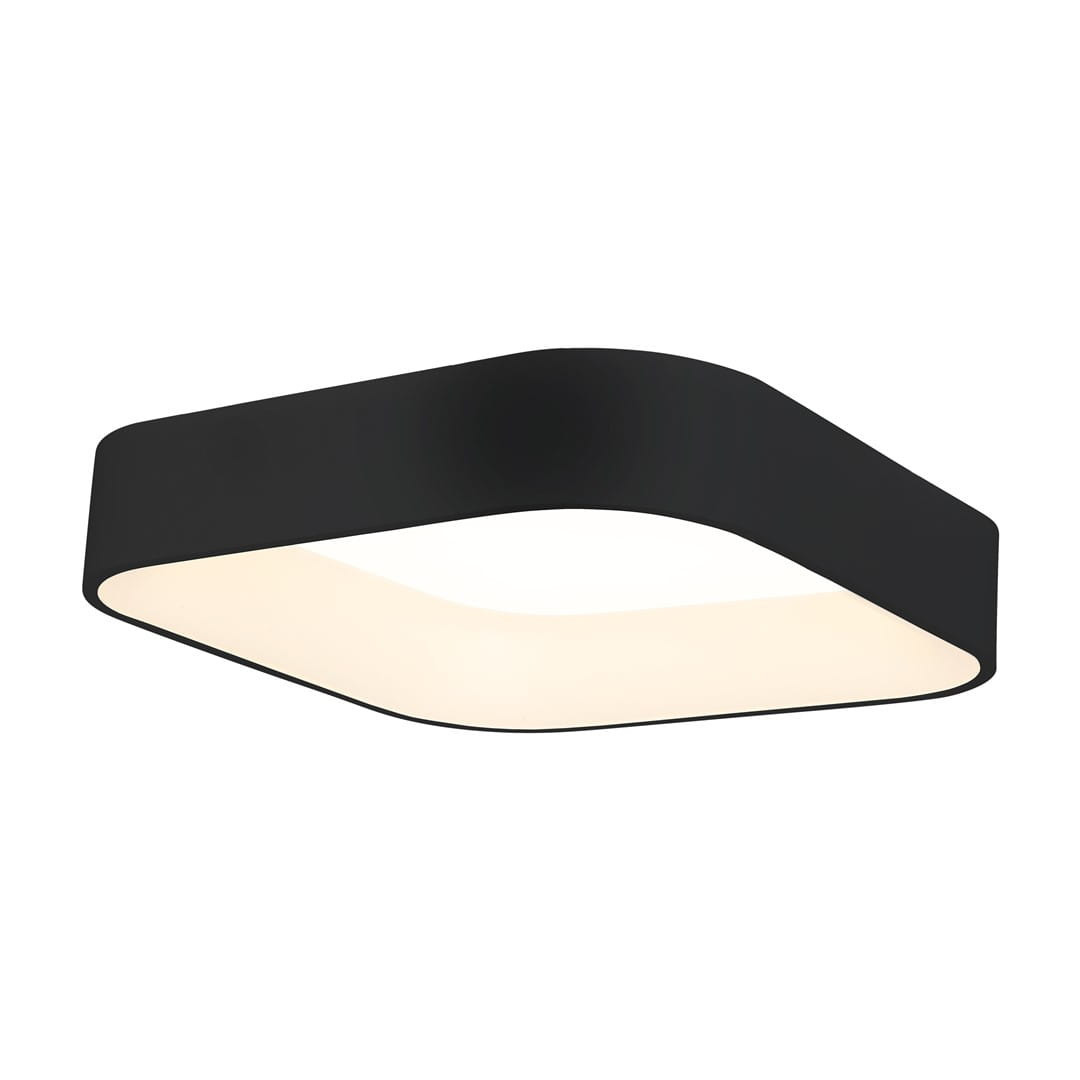 Plafon ASTROkwadratowy czarny LED 1x24W 50cm 1680lm IP20 Milagro