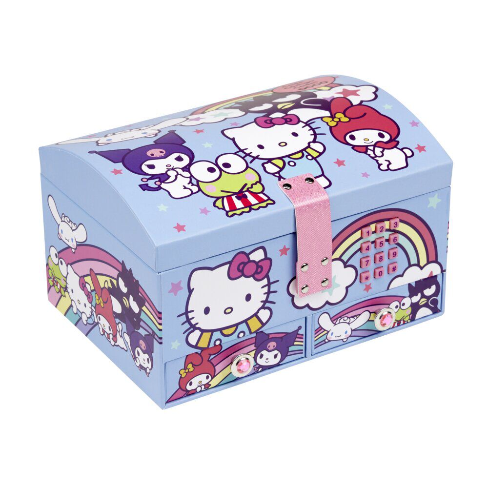 BoÎte à bijou Hello Kitty avec code secret 20x12xH14cm