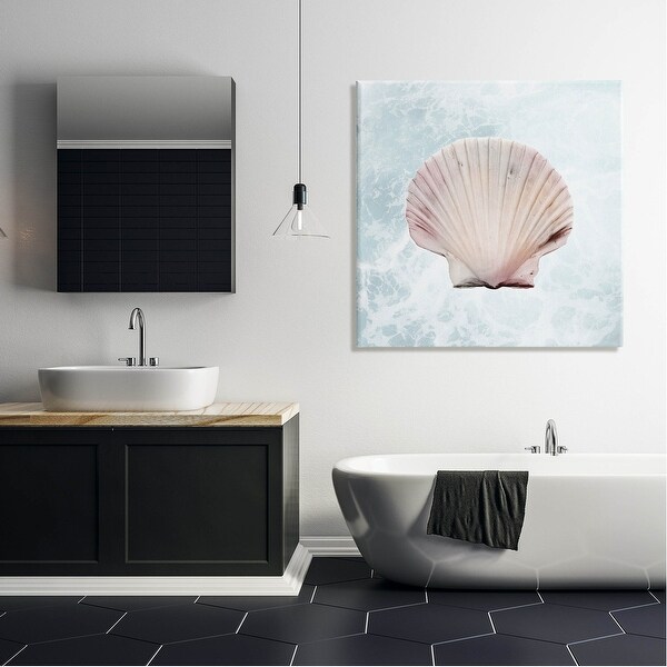 Stupell Clam Shell Sea Water Canvas Wall Art, Design by Marcus Prime