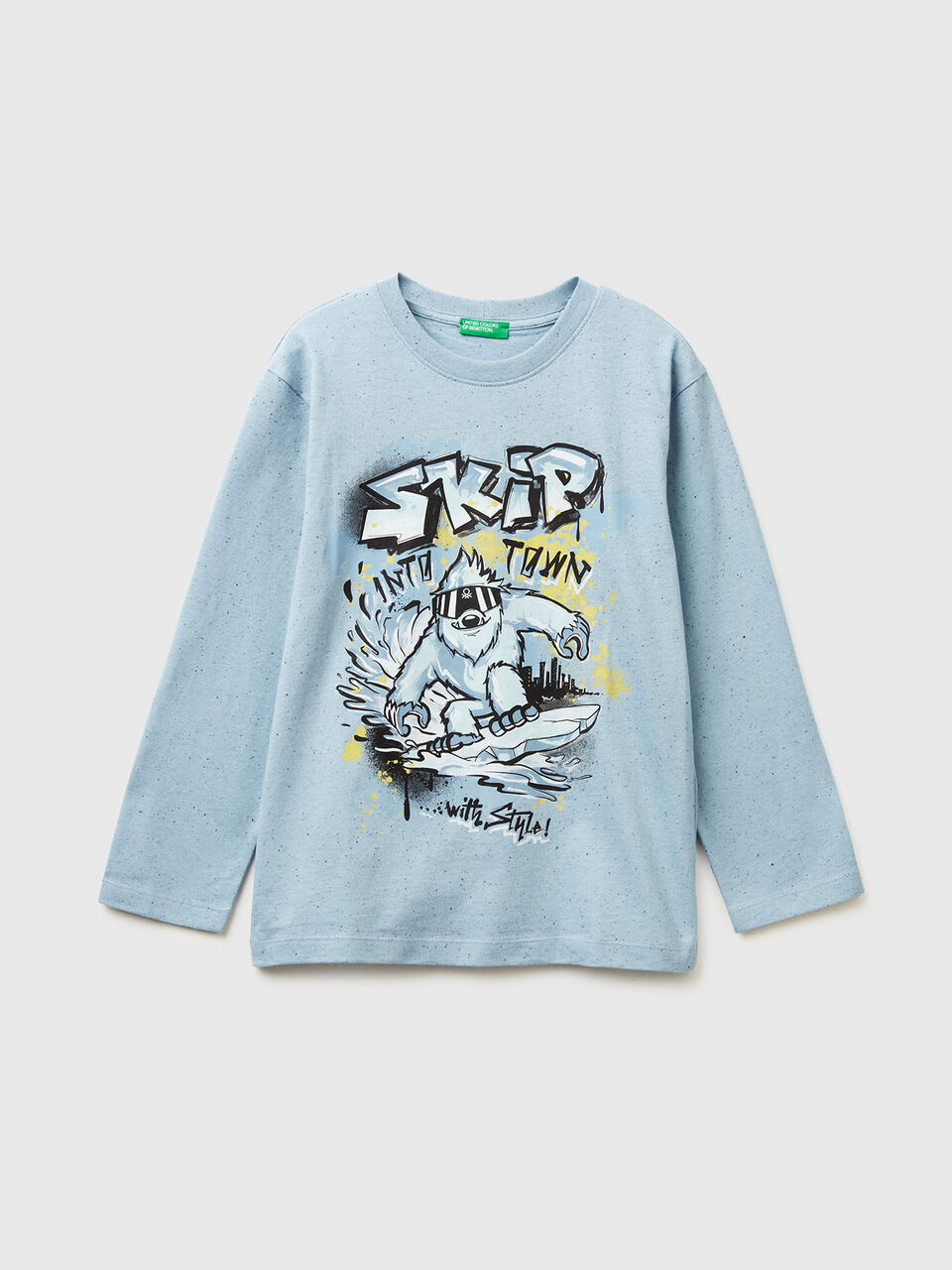 T-shirt with graffiti print