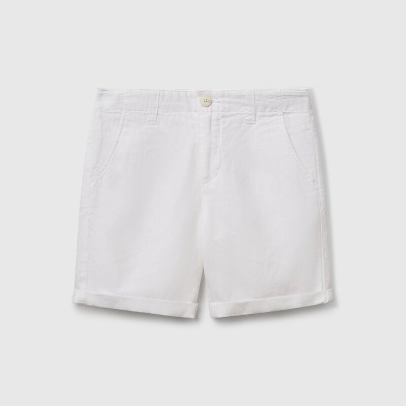 Chino bermudas in pure linen