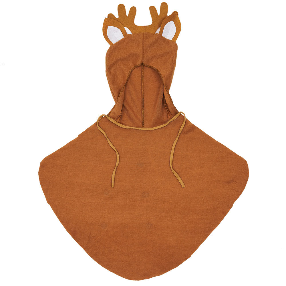 Déguisement enfant cerf cape avec capuche oreille et bois