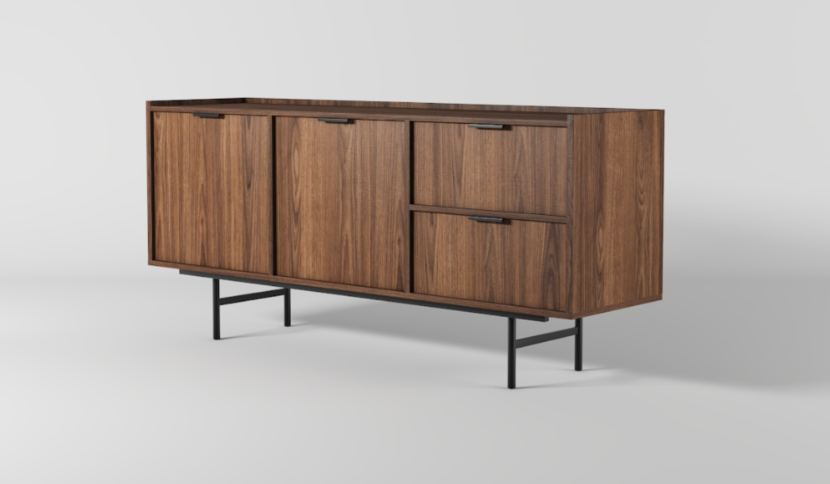 Orzech Warmia komoda 150cm szuflady 2d2sz EDEN KM