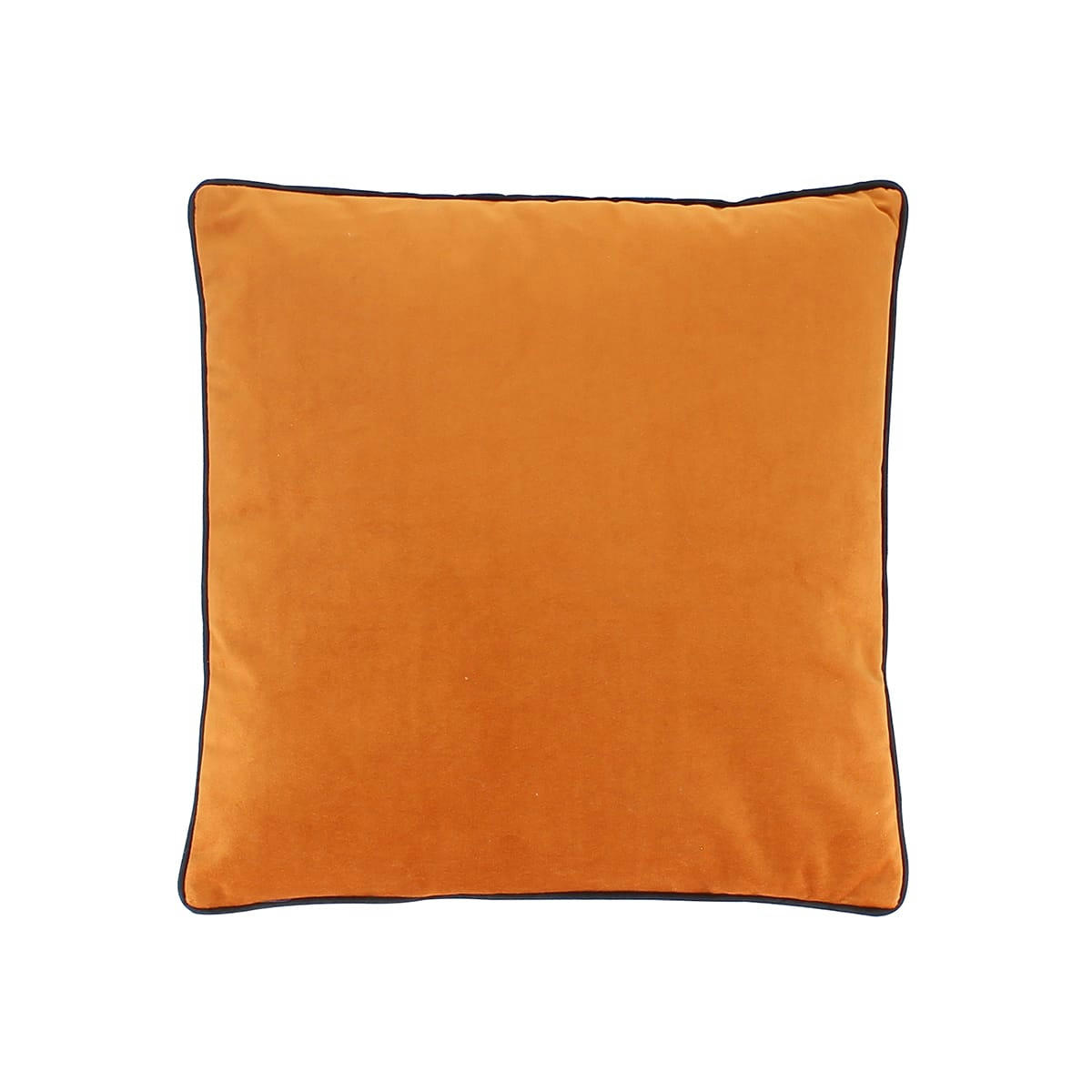 GRAMY - Coussin en velours terracotta et noir 40cm