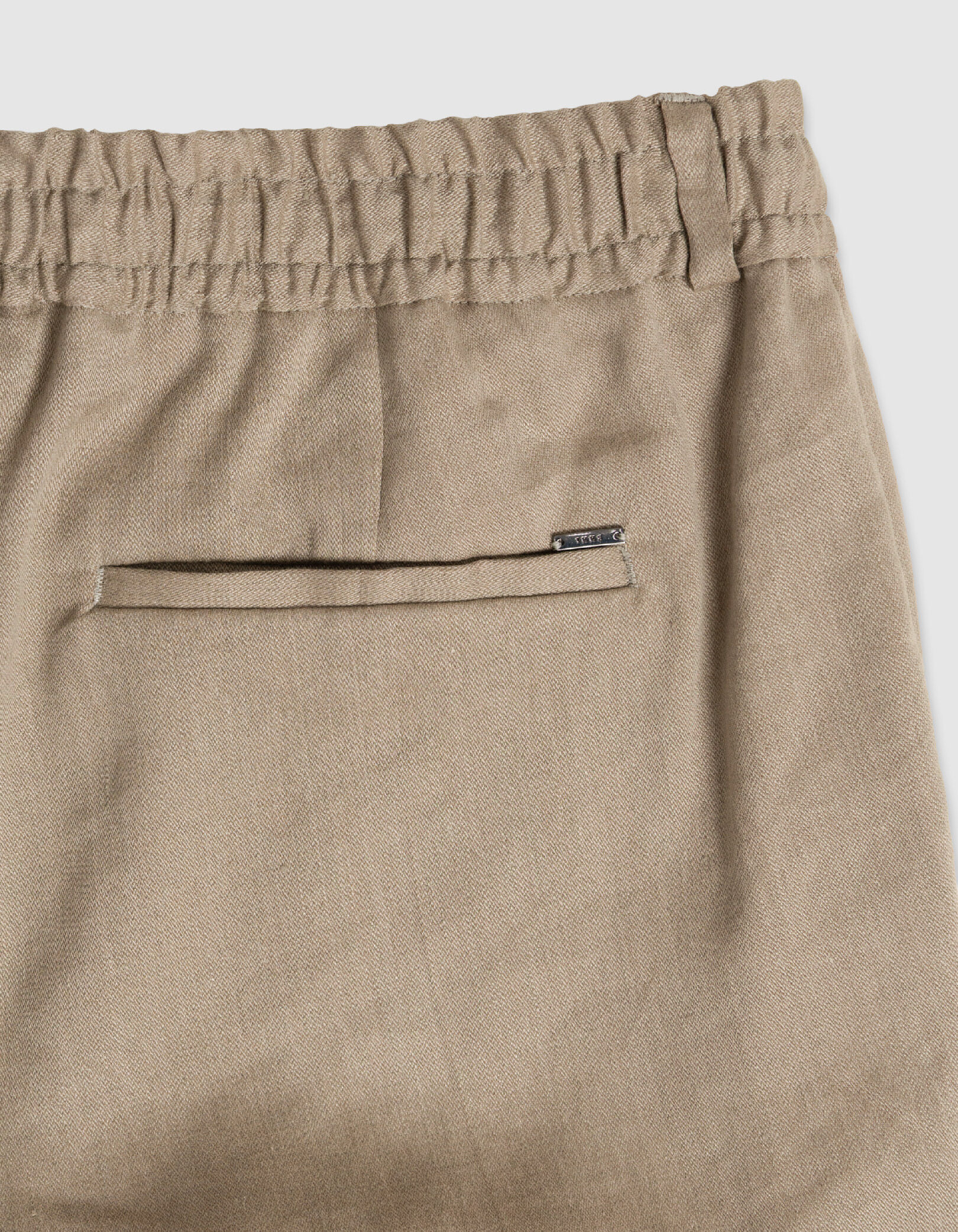Jogpant de costume beige foncé lin mélangé Homme