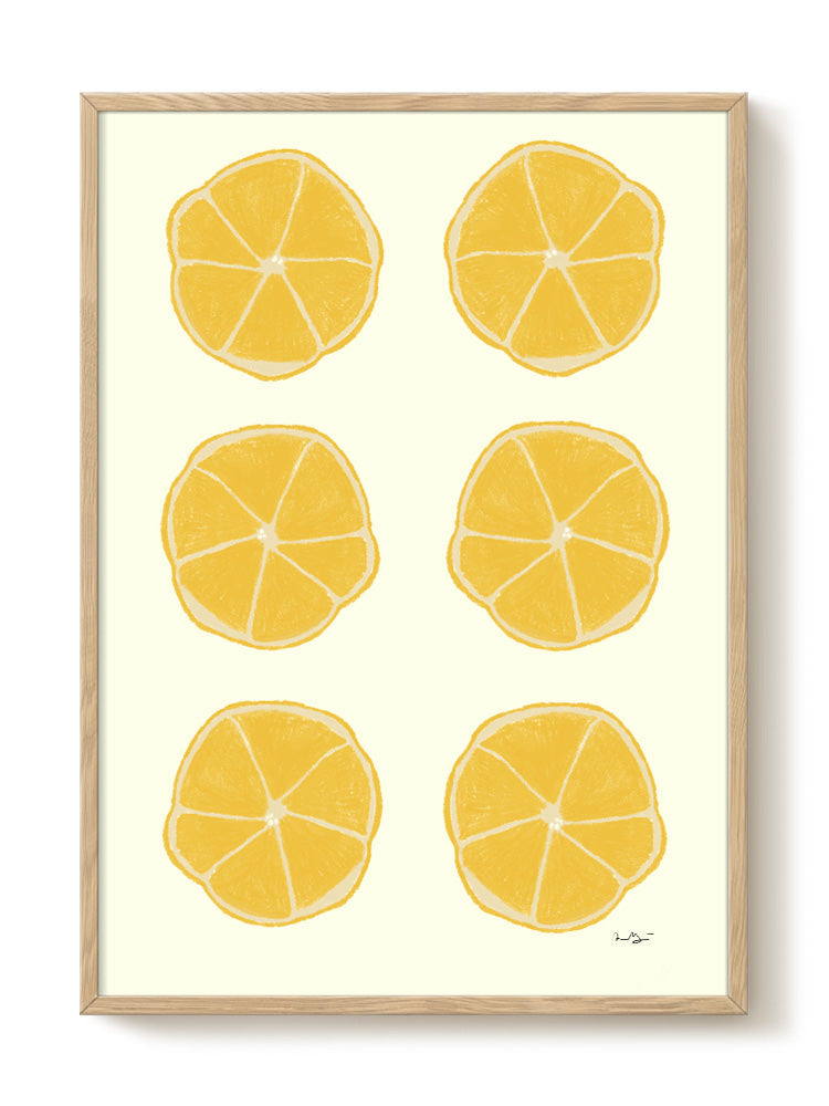 Anna Mörner - Lemons - PSTR studio Kunst Poster