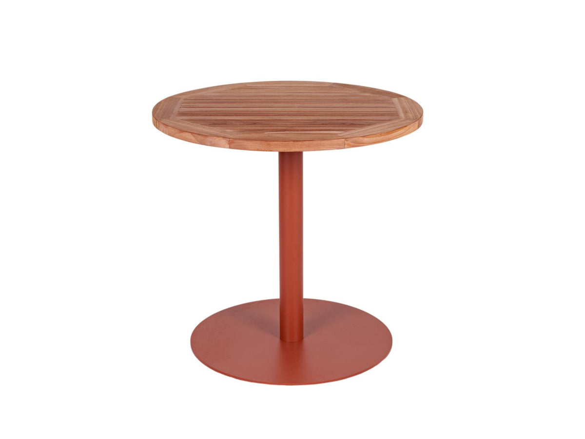 MaximaVida ronde tuintafel Java roestbruin 80 cm- zware 49 kg uitvoering