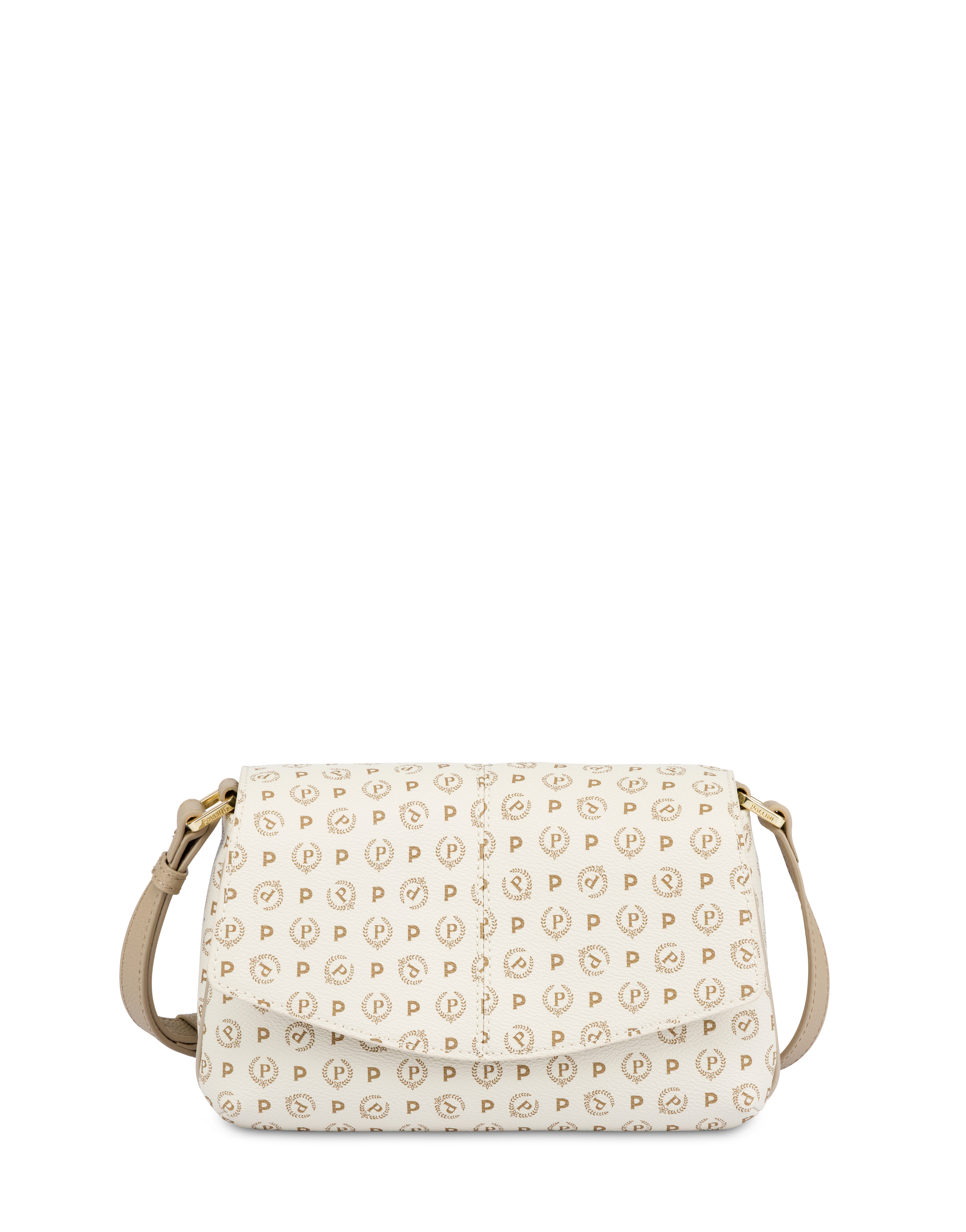 Crossbody Bag In Heritage Logo Avorio/ghiaccio