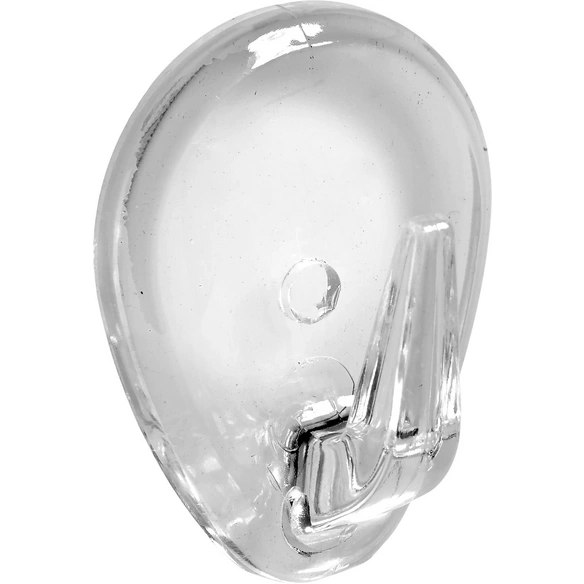 Klebehaken, 29x38x17 mm, transparent