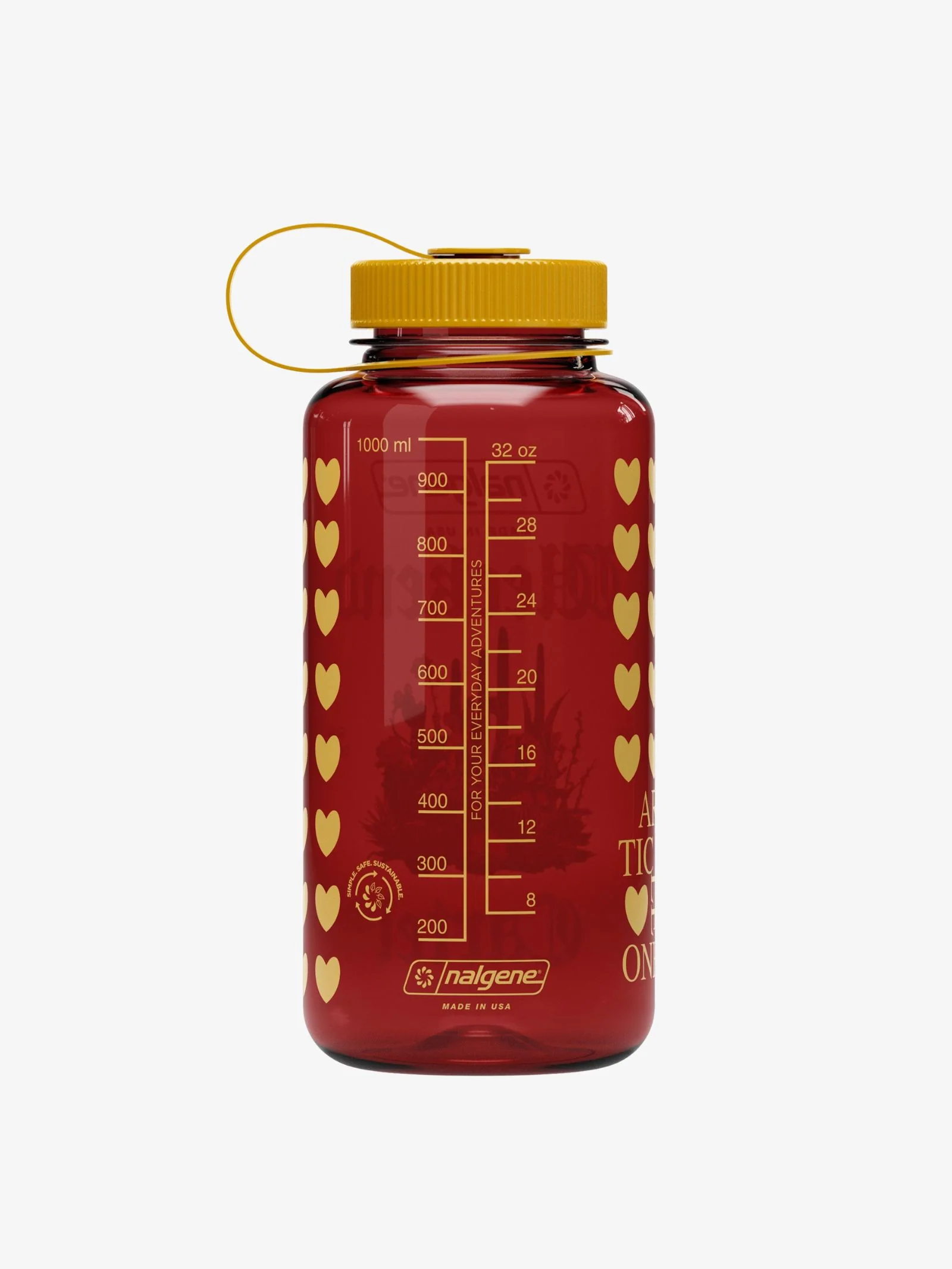 Sustain Wide Mouth 1L Bottle A1 Hearts