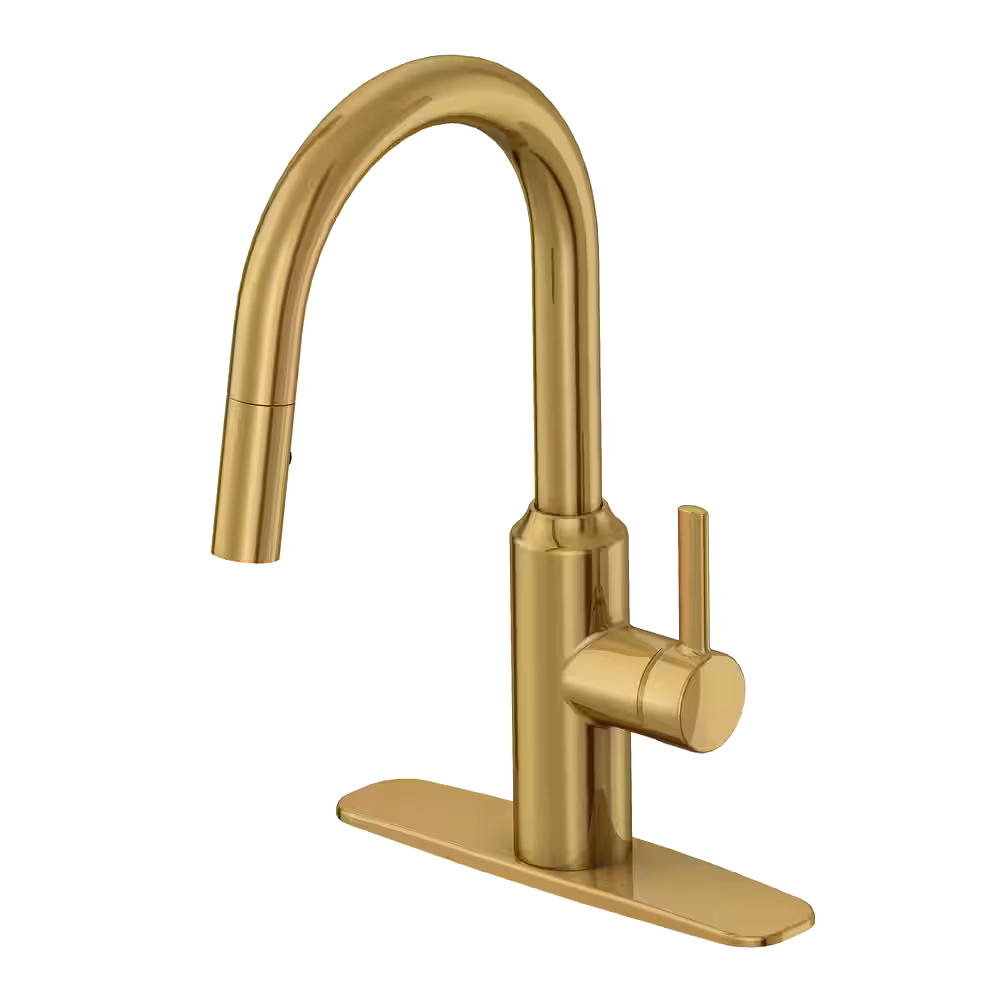 Danze Colby Single Handle Pull Down Kitchen Faucet, Brushed Bronze
