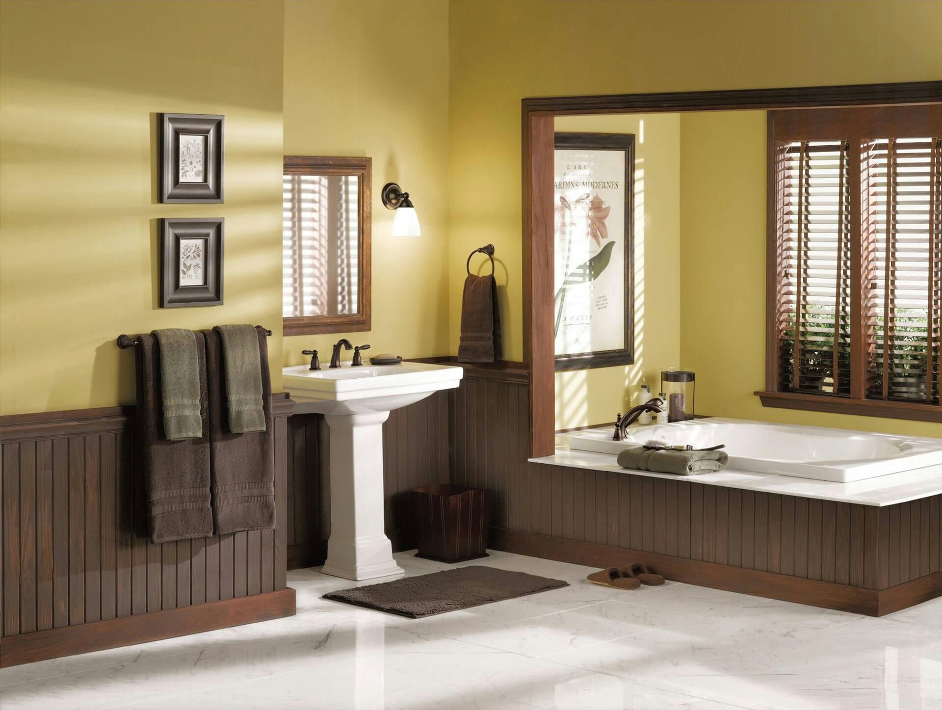 Moen Brantford 2-Handle Deck Mount Roman Tub Faucet Trim Kit with Single Function Handshower, Valve Required, Oil Rubbed Bronze