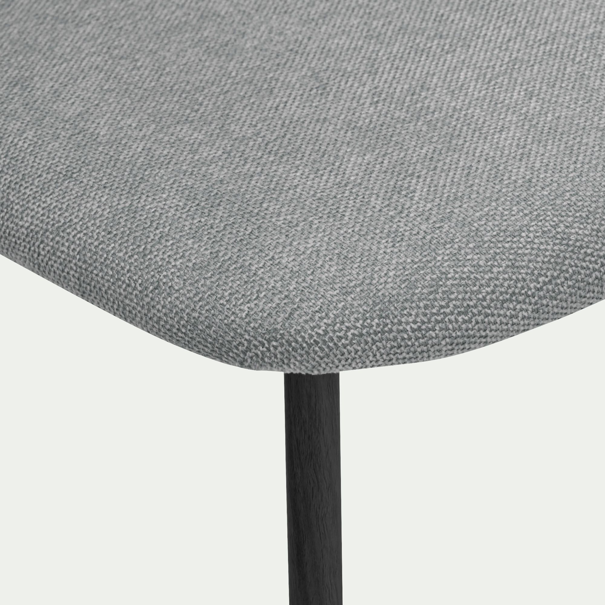 CASSANDRE - Chaise de repas épurée en tissu - gris