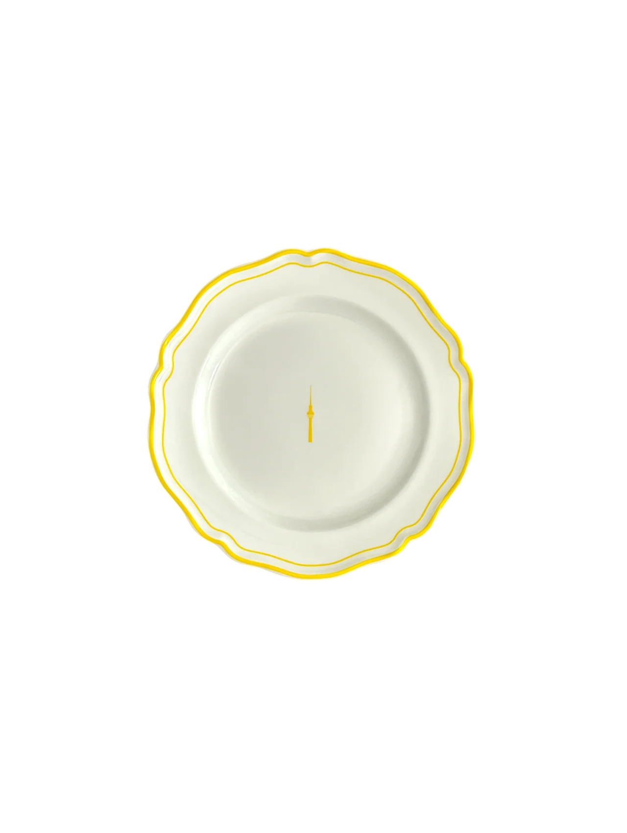 dessertteller mit fahne