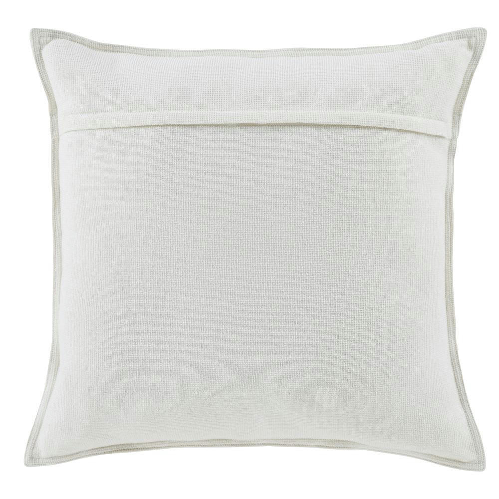 - Coussin en chenille blanc uni 60x60