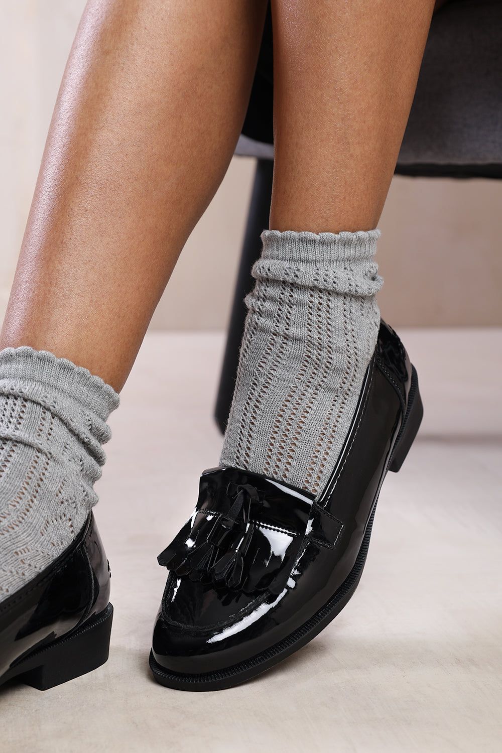 Where's That From Elder' Wide Fit Flatform Slip On Loafers Shoes With Tassel
