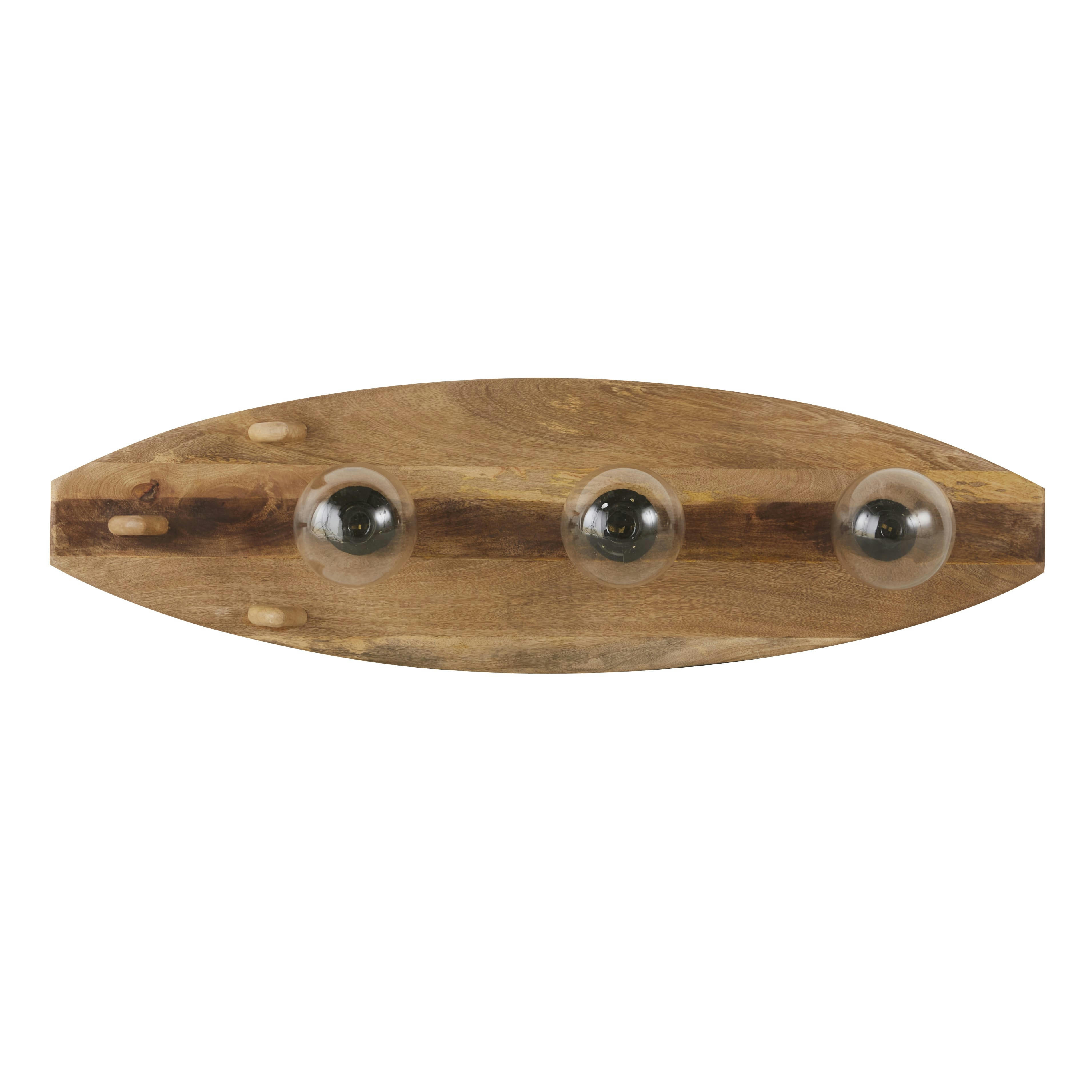 JUANITO - Applique murale surf en bois de manguier