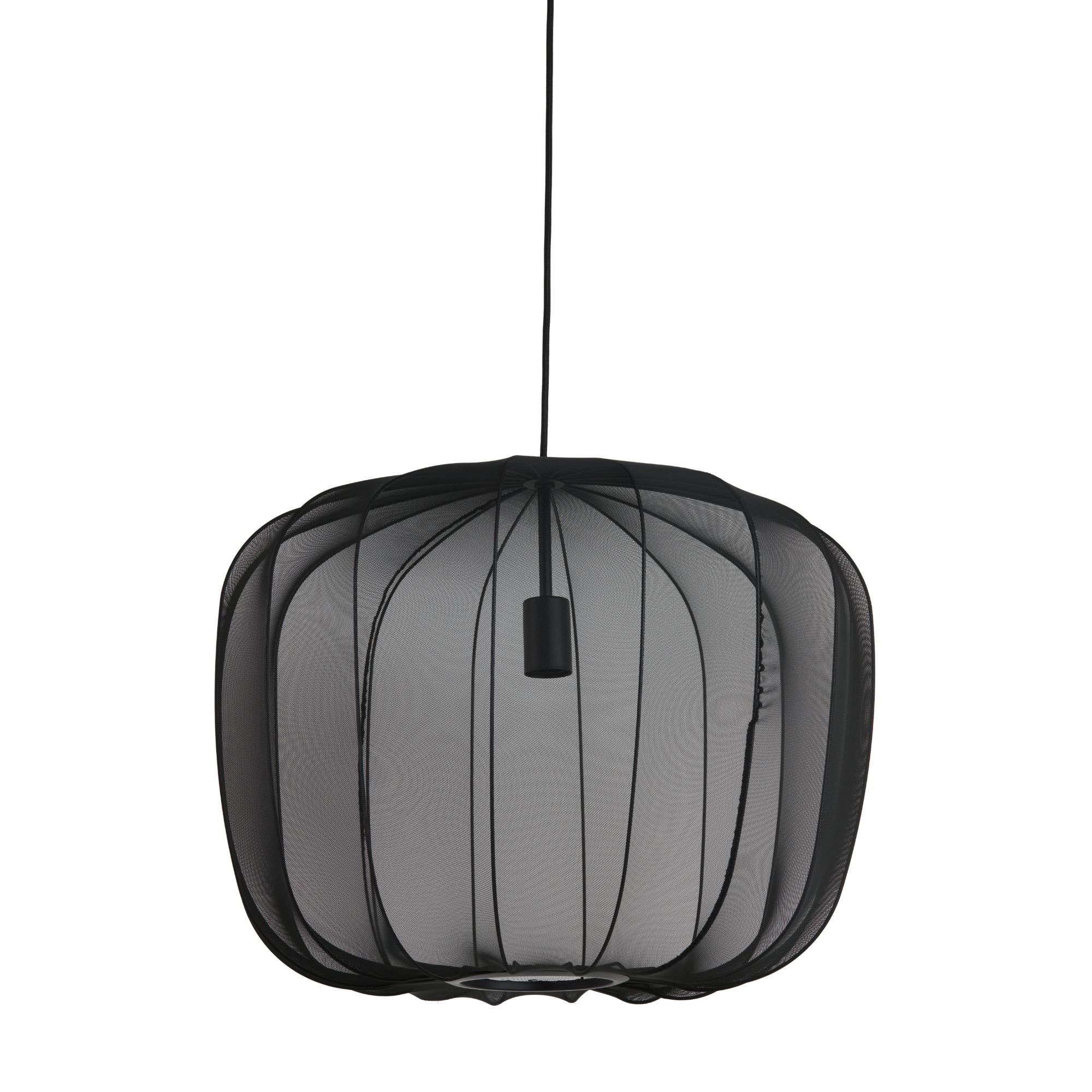 Light & Living hanglamp Plumeria - zwart - Ø60cm