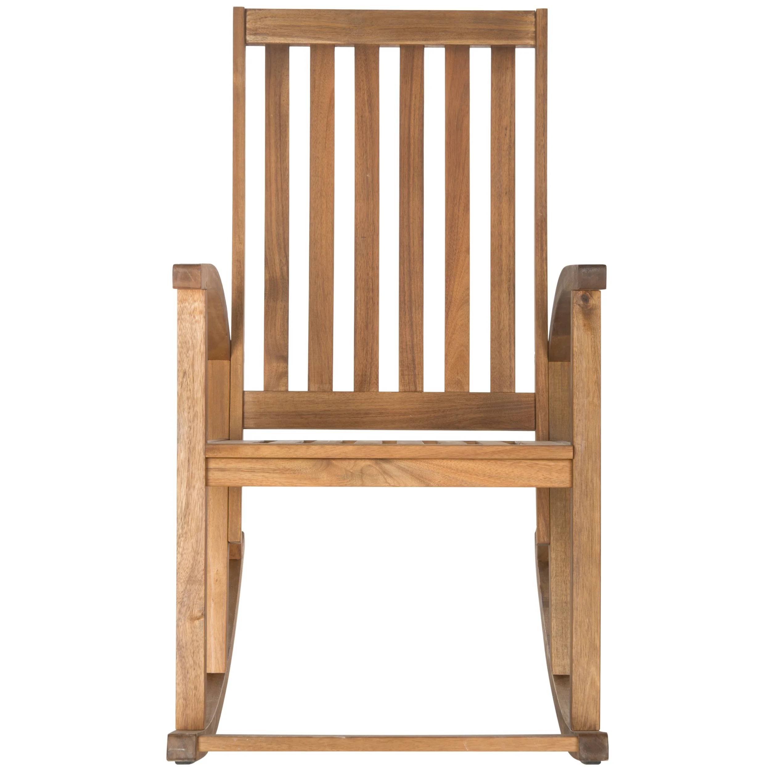 SAFAVIEH Clayton Brown Finish Acacia Wood Rocking Chair - 26W x 34D x 45H