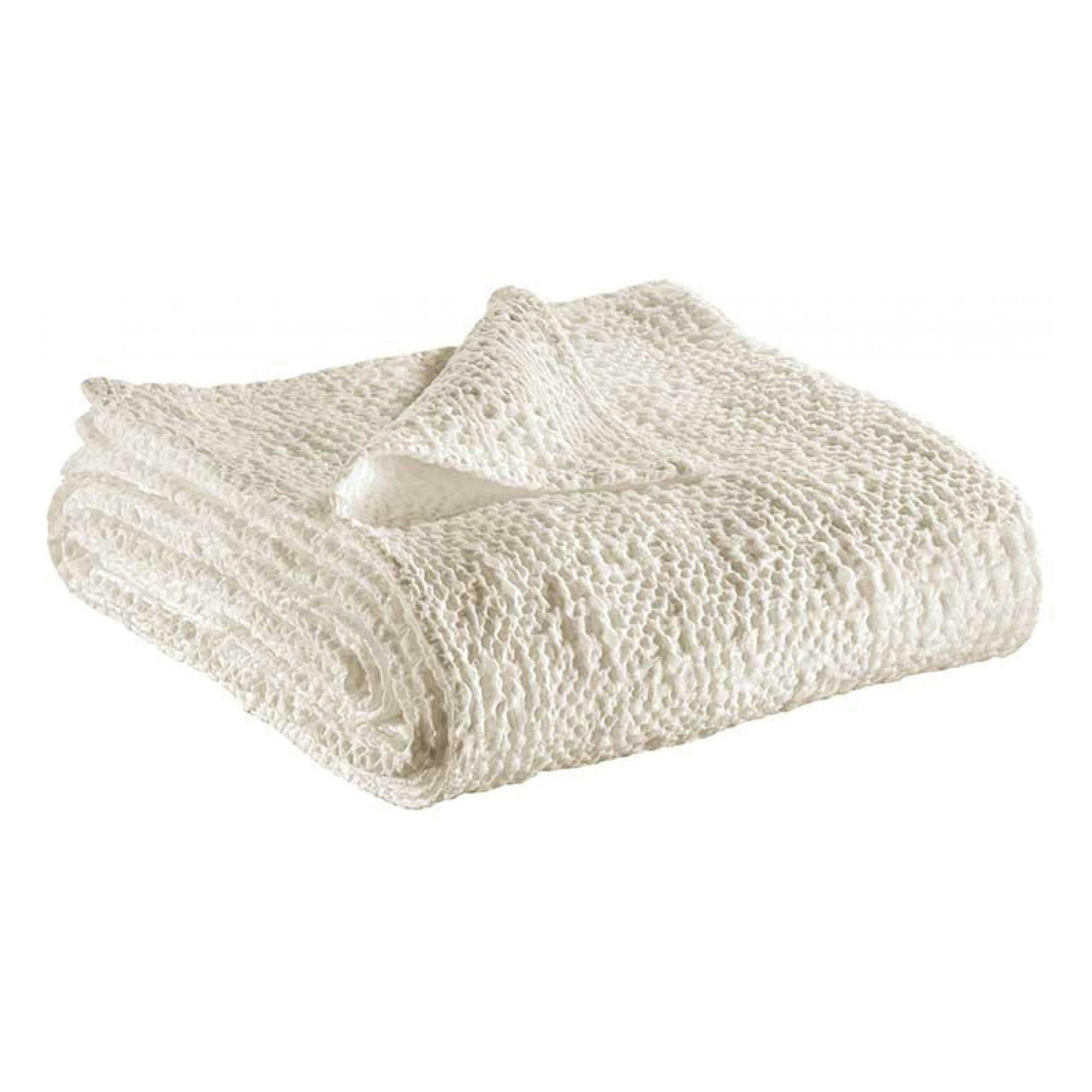 TANA - Jete  en coton craie 180 x 260