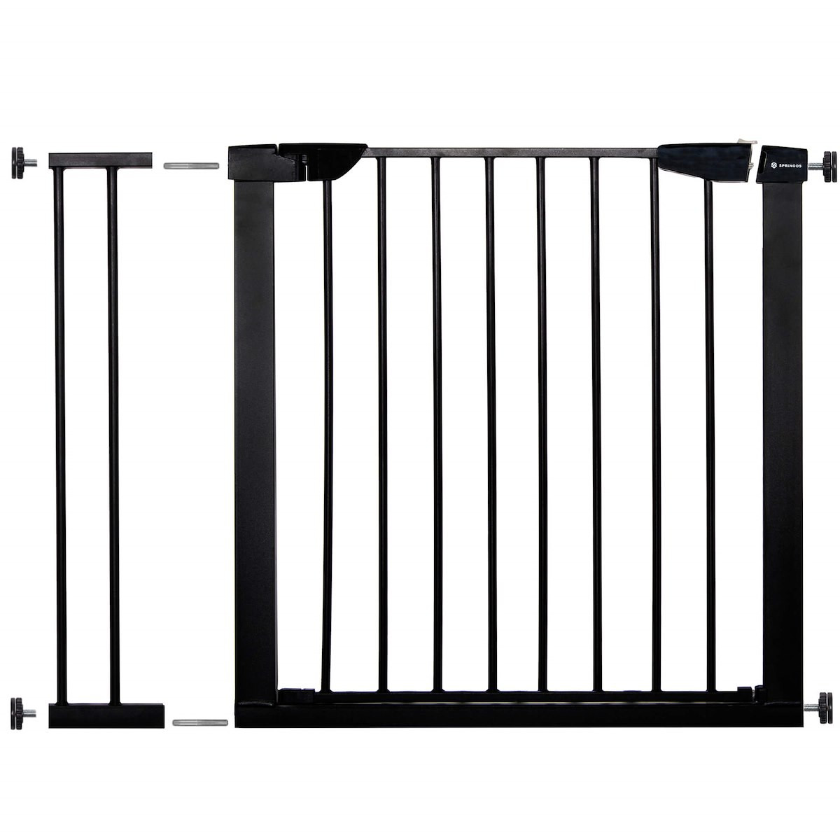 Bramka zabezpieczająca barierka rozporowa 75-96 cm czarna