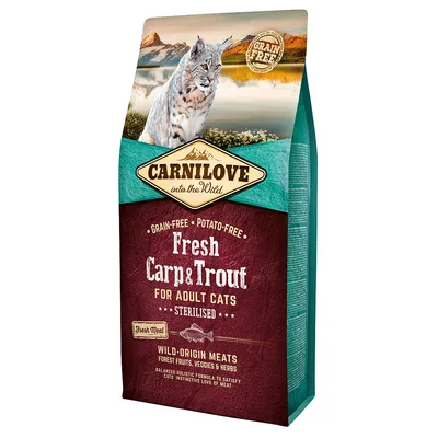 Carnilove Fresh Adult Sterilised carp, trout for cats
