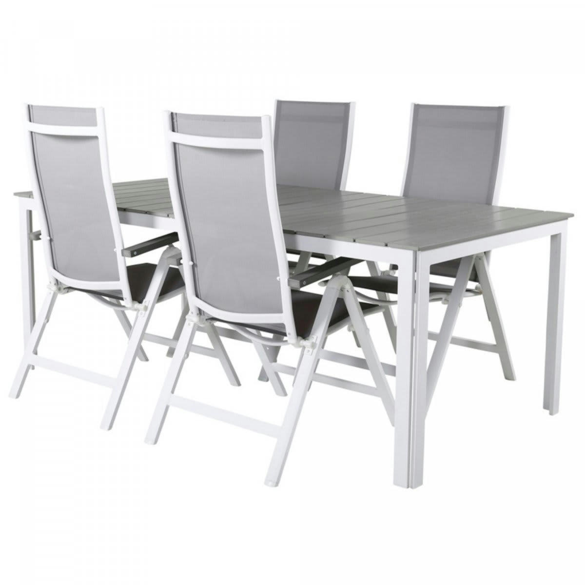 NAIS - Table de jardin 197x100cm en aluminium