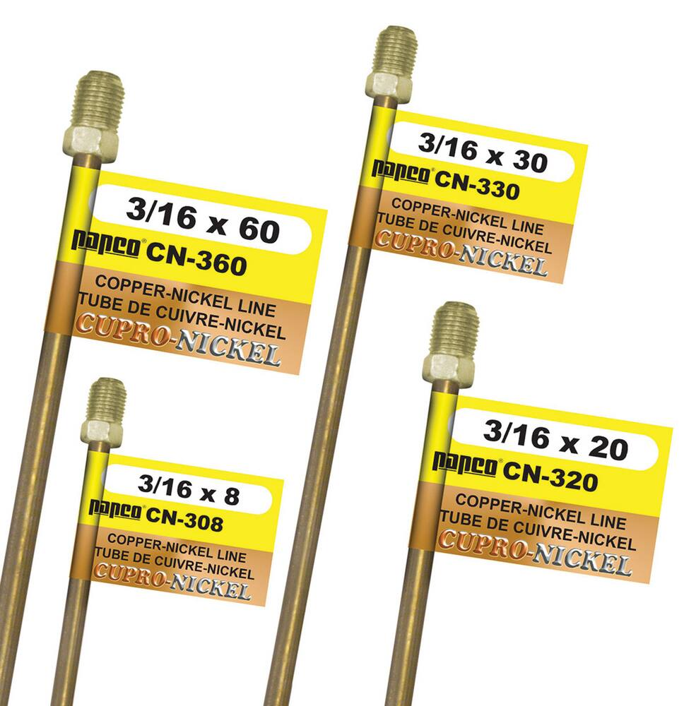 H. Paulin CN360 Copper Nickel Brake Line, Standard, 60 x 3/16-in