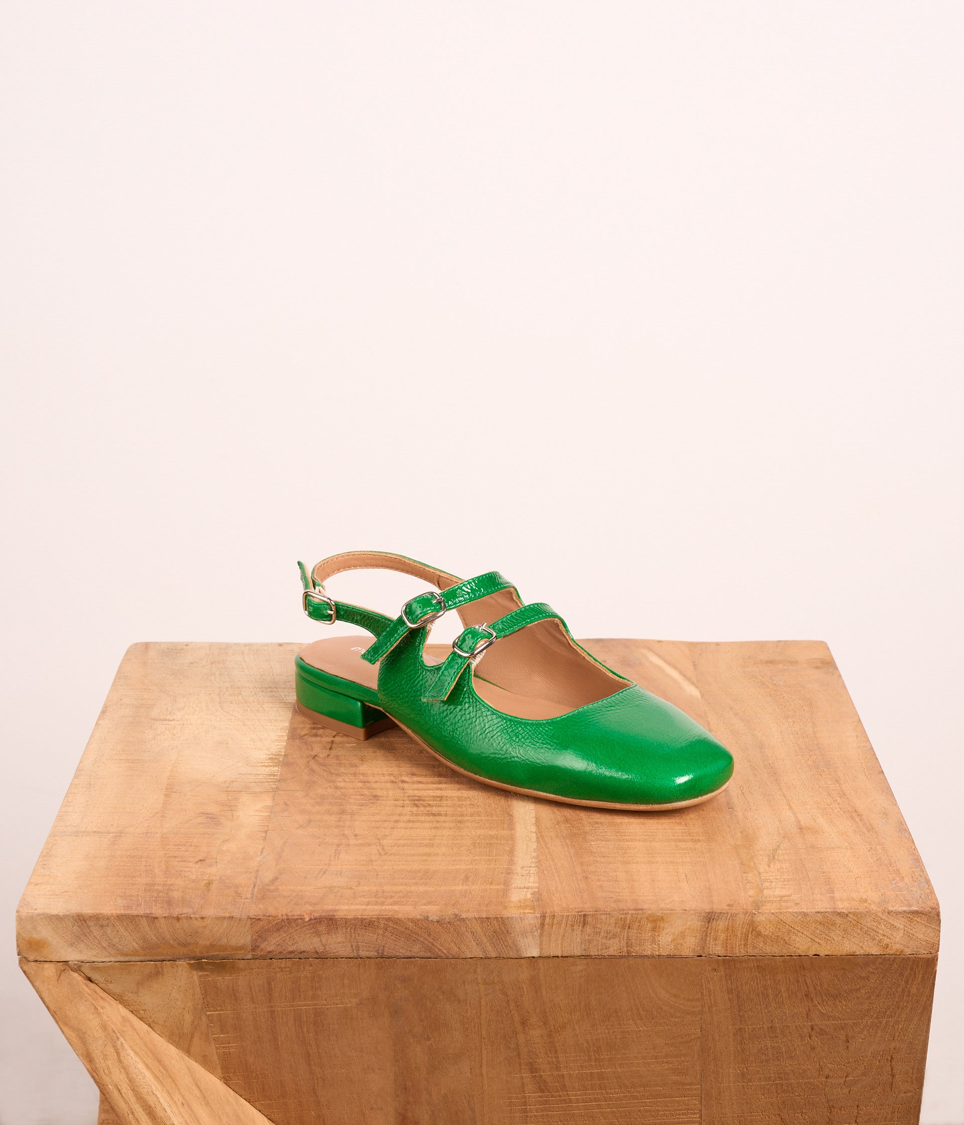 Slingbacks vernies vertes Daisy