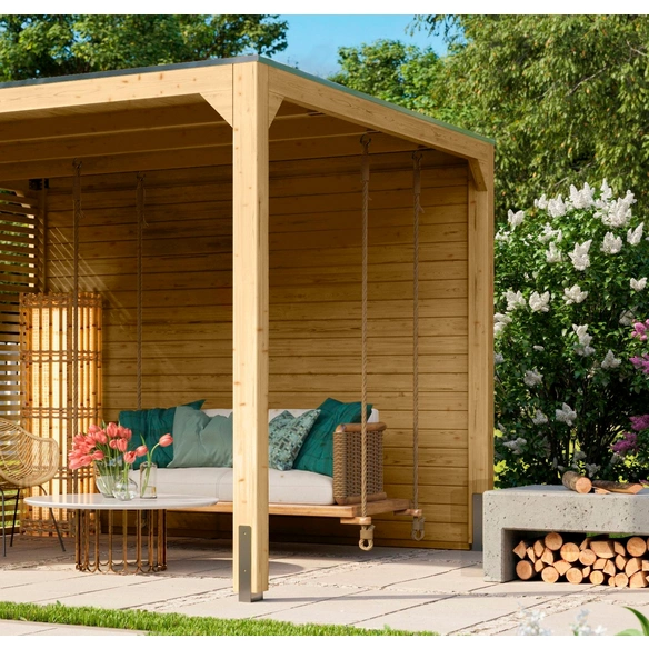 Seitenwand »Cubus«, Fichtenholz, BxH: 295 x 223 cm