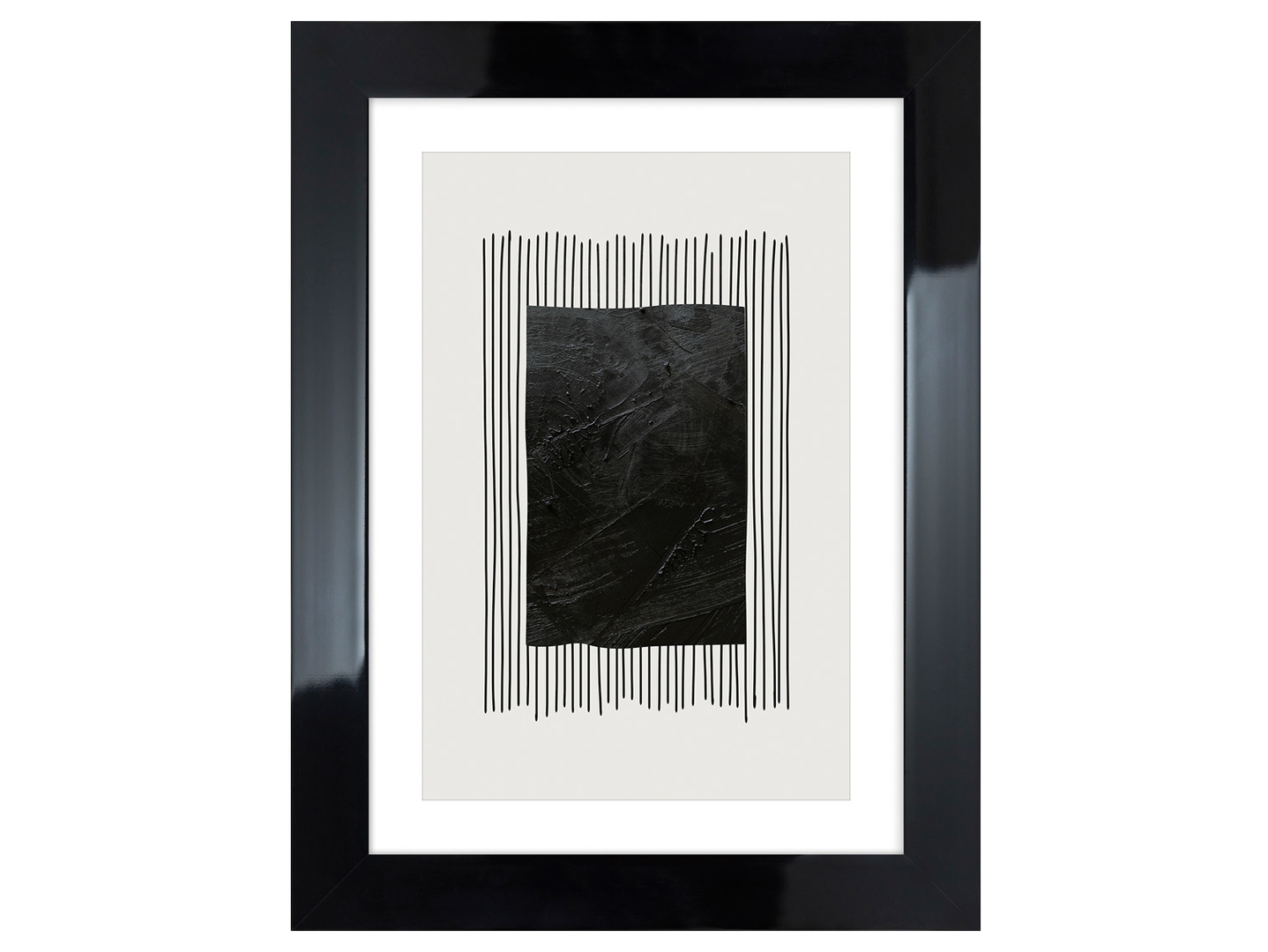 Obraz w ramie Black Rectangle 63x83 cm