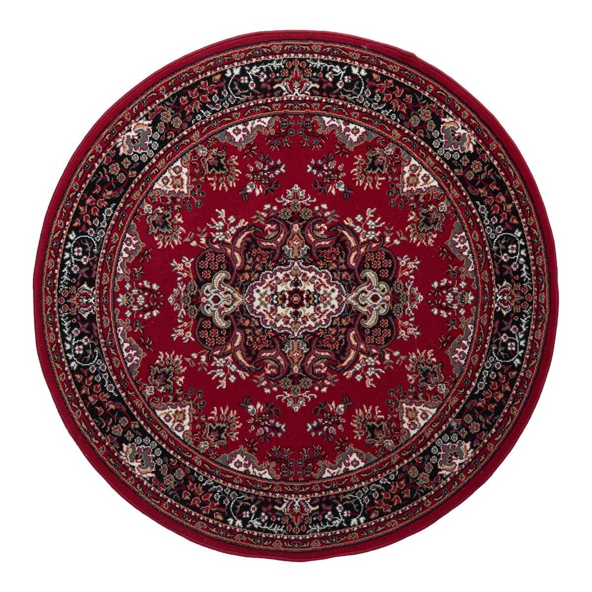 Interieur05 Rond Vintage vloerkleed Nain Perzisch Rood