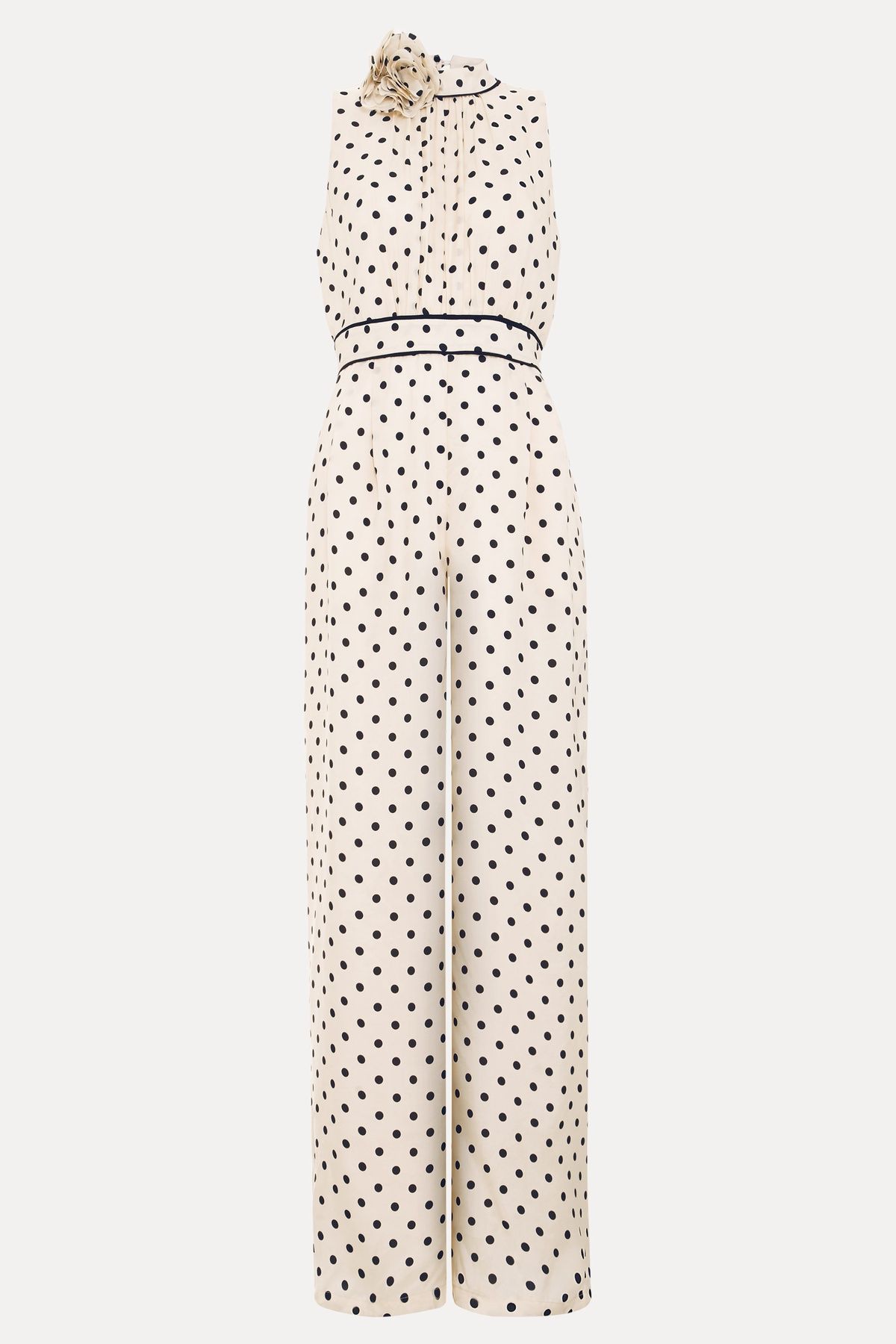 Phase Eight Marilee High-Neck Pleated Front Jumpsuit