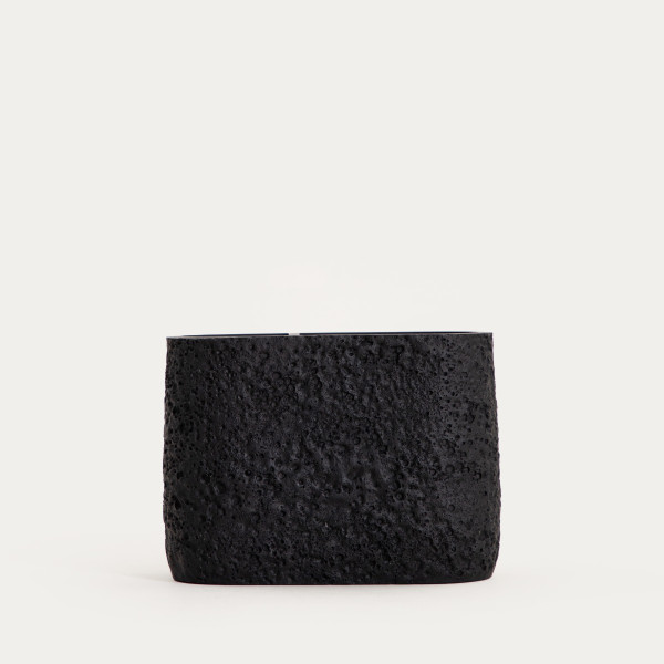 Kubek łazienkowy VOLCANO czarny 13x6,5x10 cm HOMLA