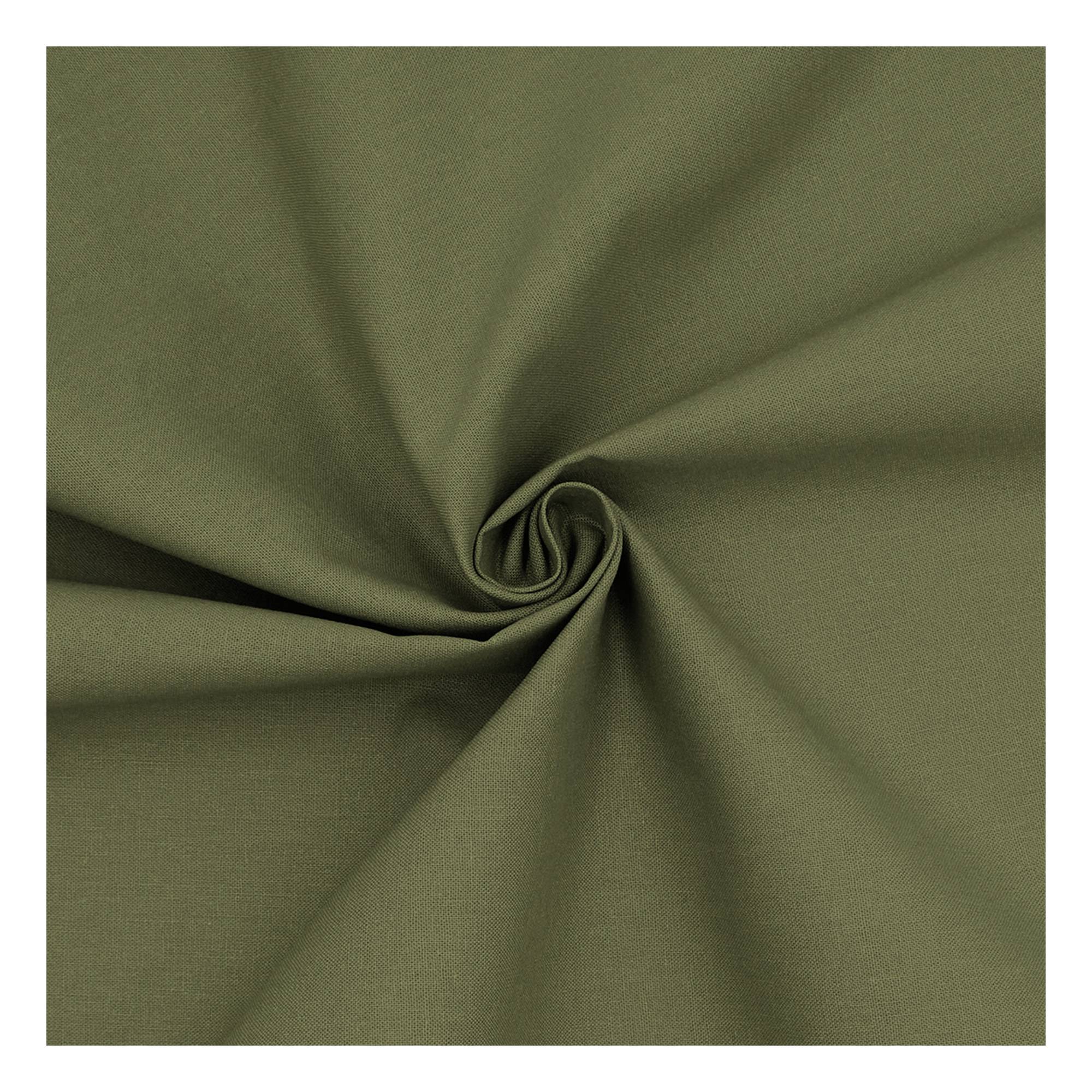 Olive Cotton Homespun Fabric by the Metre