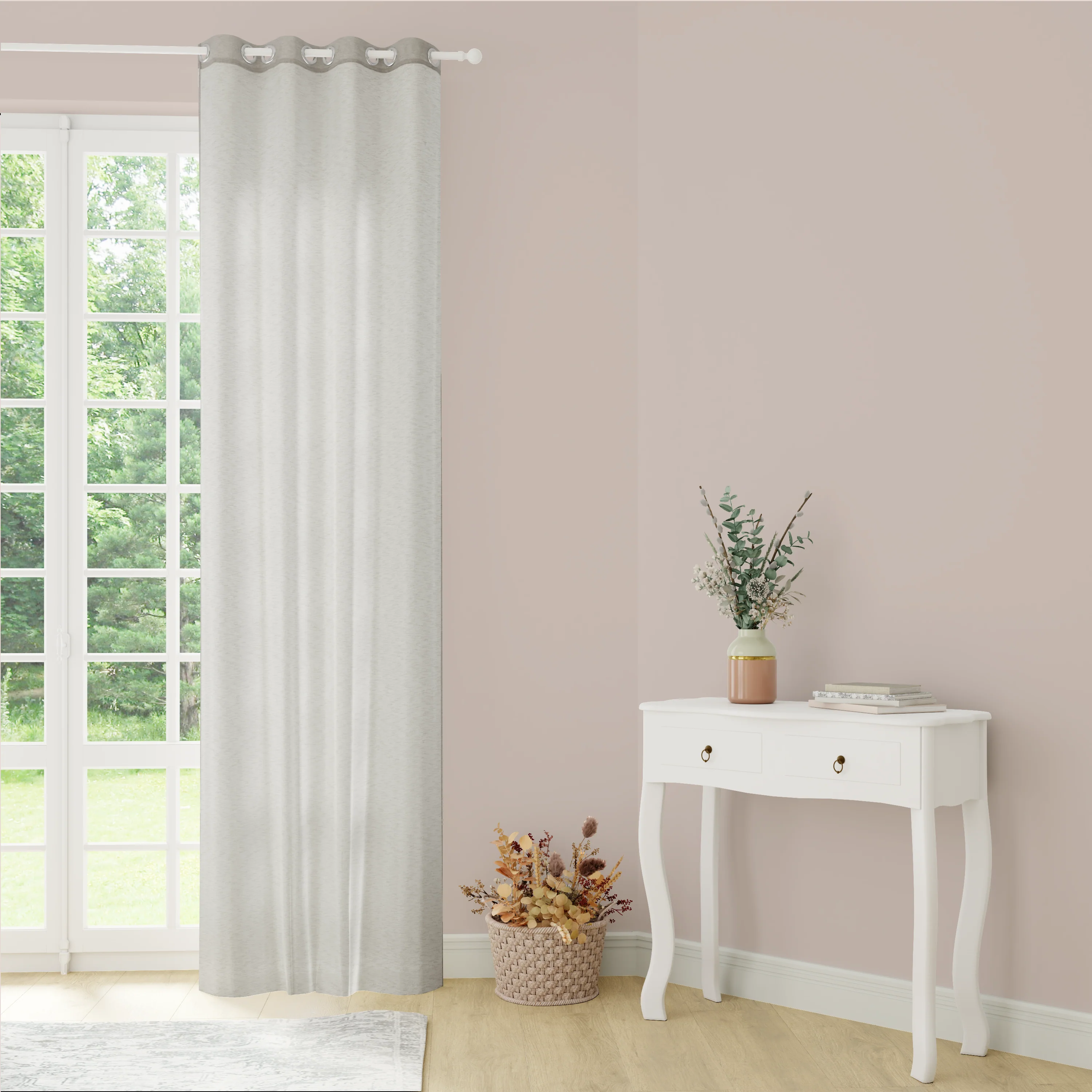 Voilage LILOU coloris lin 140 x 260 cm